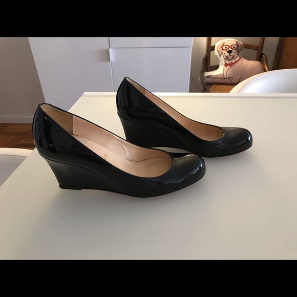 Christian Louboutin Shoes - Barely worn, Christian Loboutin black wedge pumps